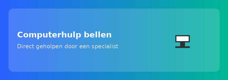 Computerhulp bellen: direct geholpen
