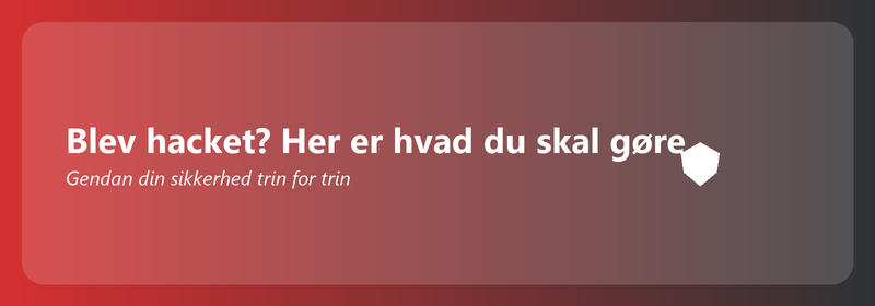 Blev hacket? Her er hvad du skal gøre nu