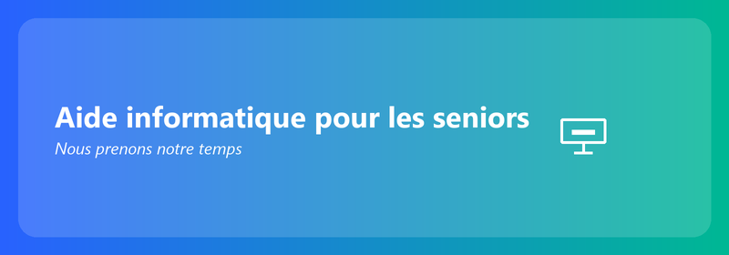 Aide informatique pour les seniors : on prend notre temps