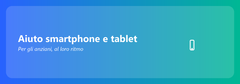 Smartphone e tablet aiutano gli anziani