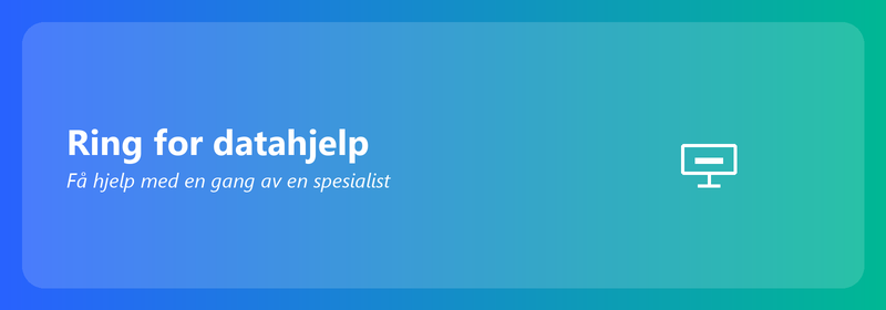 Ring etter datahjelp: få hjelp med en gang