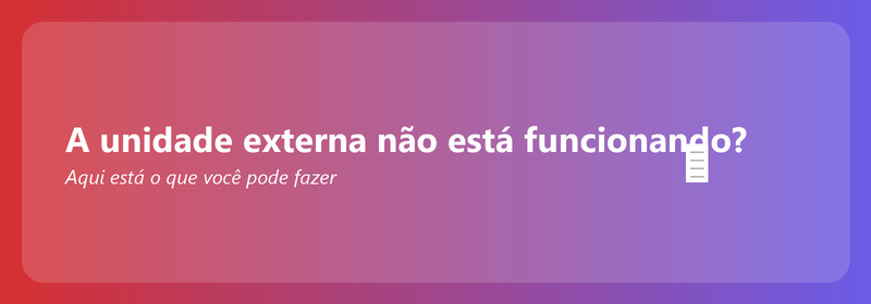 O disco rígido externo não funciona? Aqui está o que você pode fazer